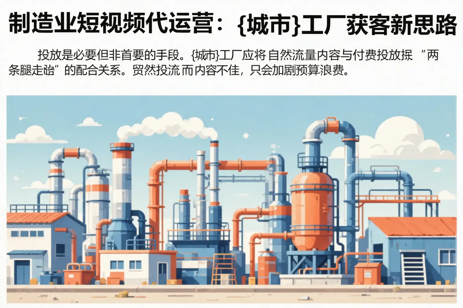 制造业短视频代运营:江油工厂获客新思路